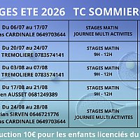 Stages de tennis