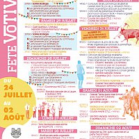Programme et les affiches de la f�te votive