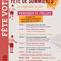 Le programme du Vendredi